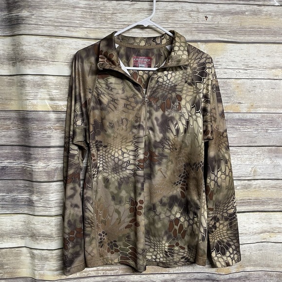 Kryptek Long Sleeve Hunting 1/4 Zip Highlander Nomad Camouflage Men's Medium - Picture 1 of 7